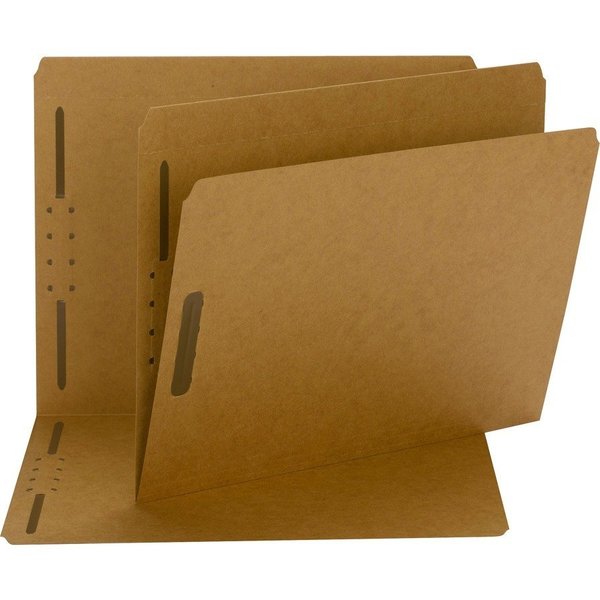 Smead Fastener File Folder, 2 Fast, Straight Cut, 50/BX, Kraft PK SMD14813